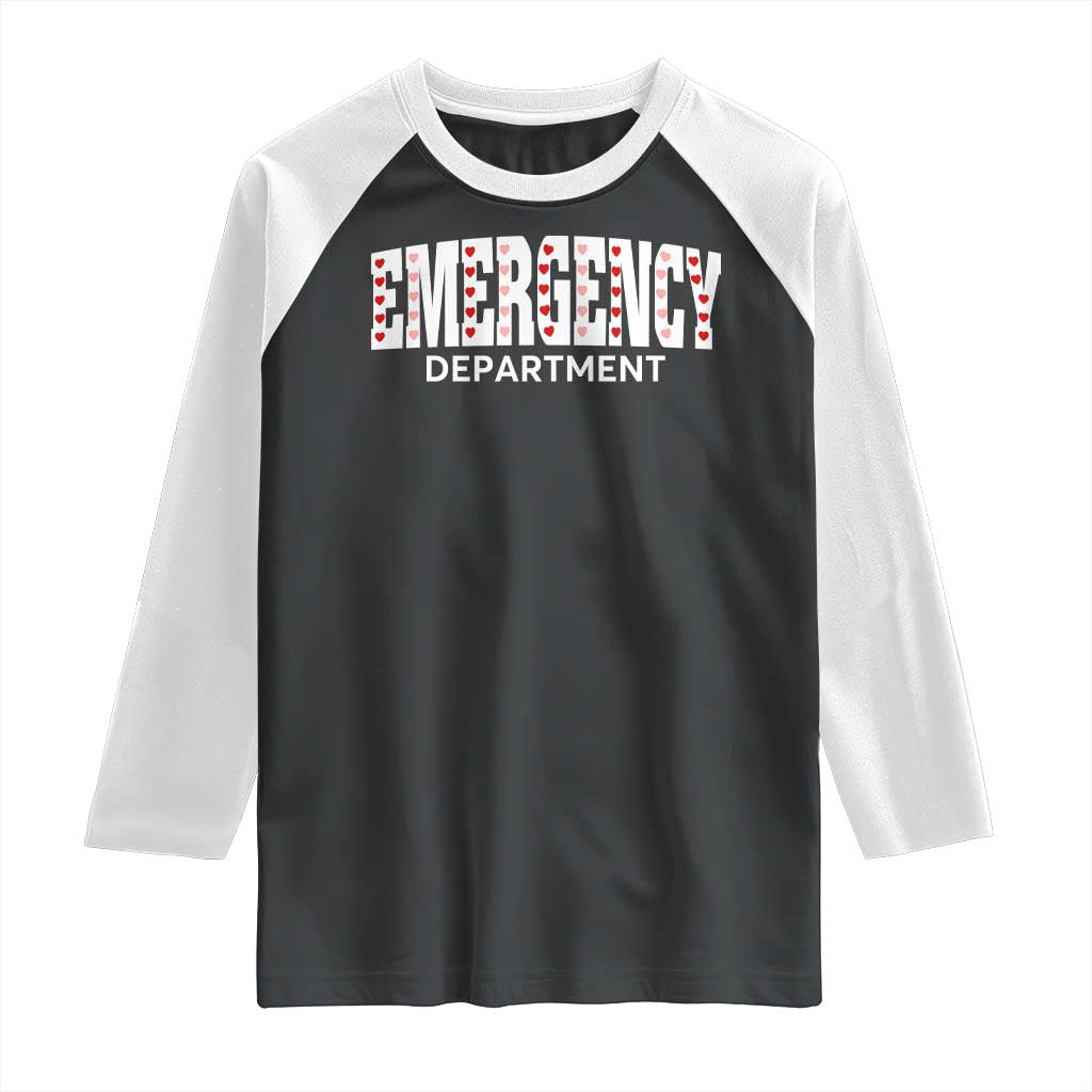 Emergency Department Raglan Shirt Cute ER Nurse Gift - Wonder Print Shop