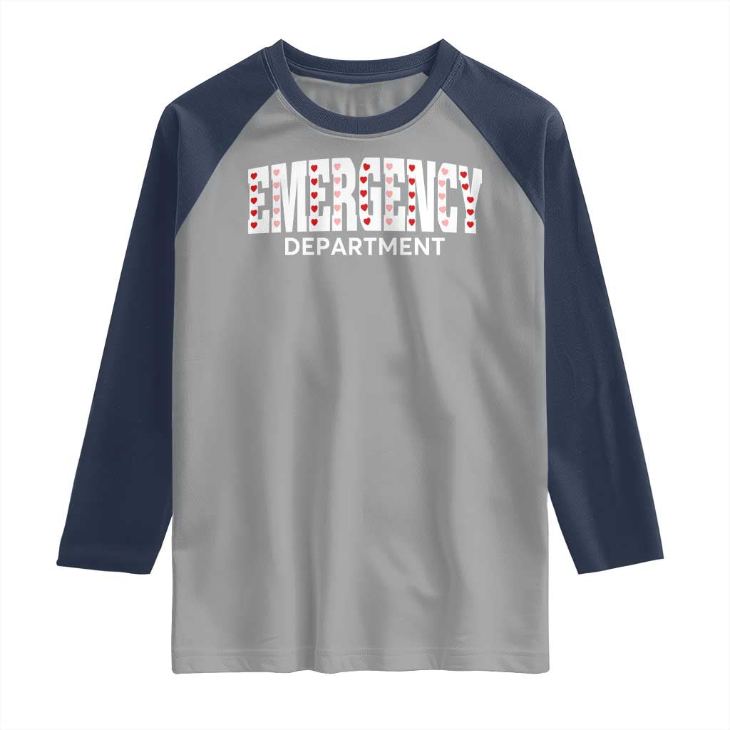 Emergency Department Raglan Shirt Cute ER Nurse Gift - Wonder Print Shop