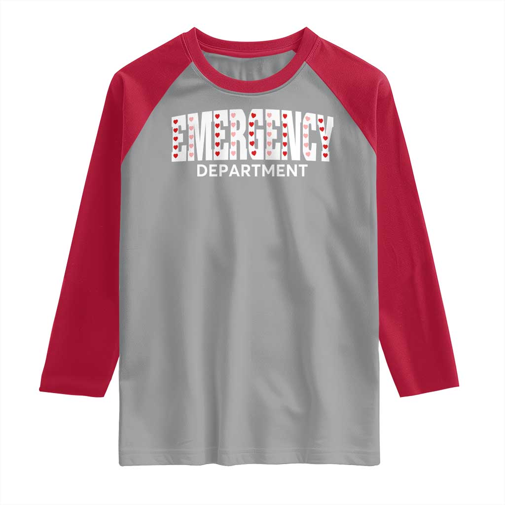 Emergency Department Raglan Shirt Cute ER Nurse Gift - Wonder Print Shop