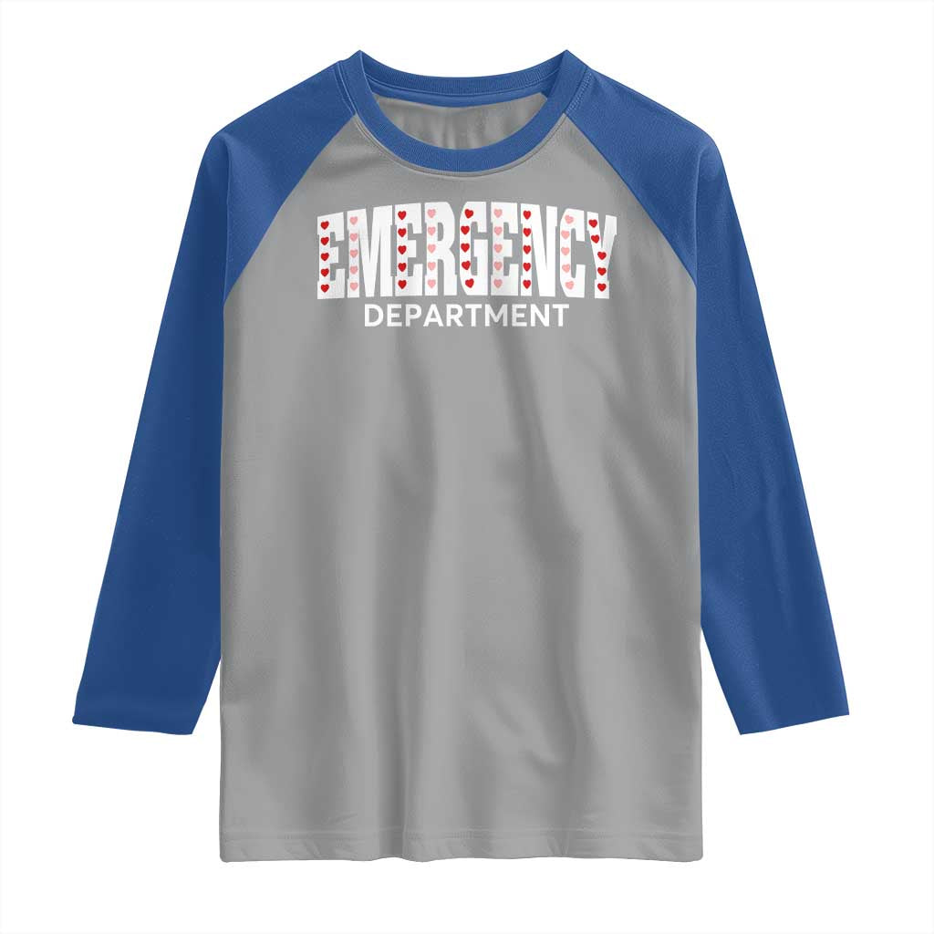 Emergency Department Raglan Shirt Cute ER Nurse Gift - Wonder Print Shop