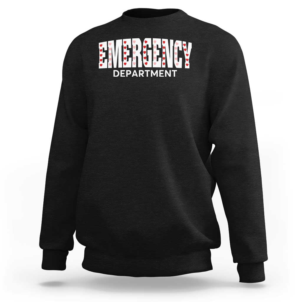 Emergency Department Sweatshirt Cute ER Nurse Gift - Wonder Print Shop