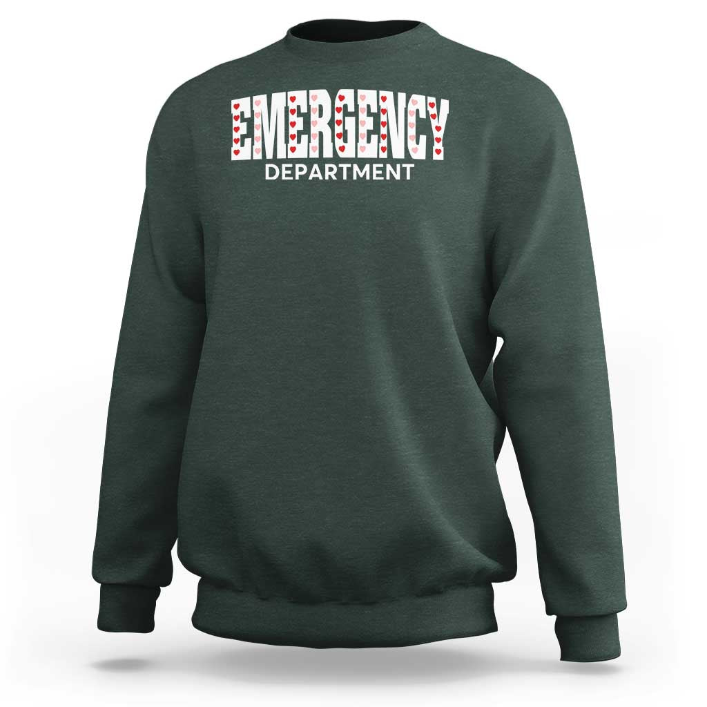Emergency Department Sweatshirt Cute ER Nurse Gift - Wonder Print Shop