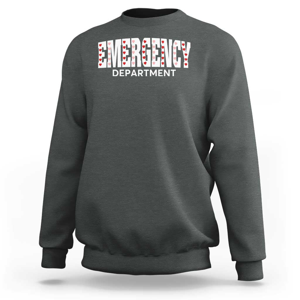 Emergency Department Sweatshirt Cute ER Nurse Gift - Wonder Print Shop