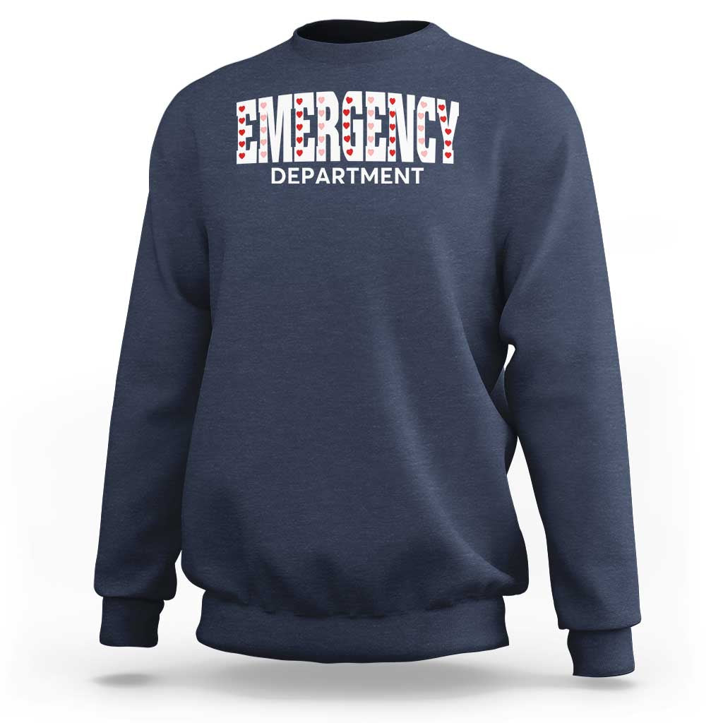 Emergency Department Sweatshirt Cute ER Nurse Gift - Wonder Print Shop