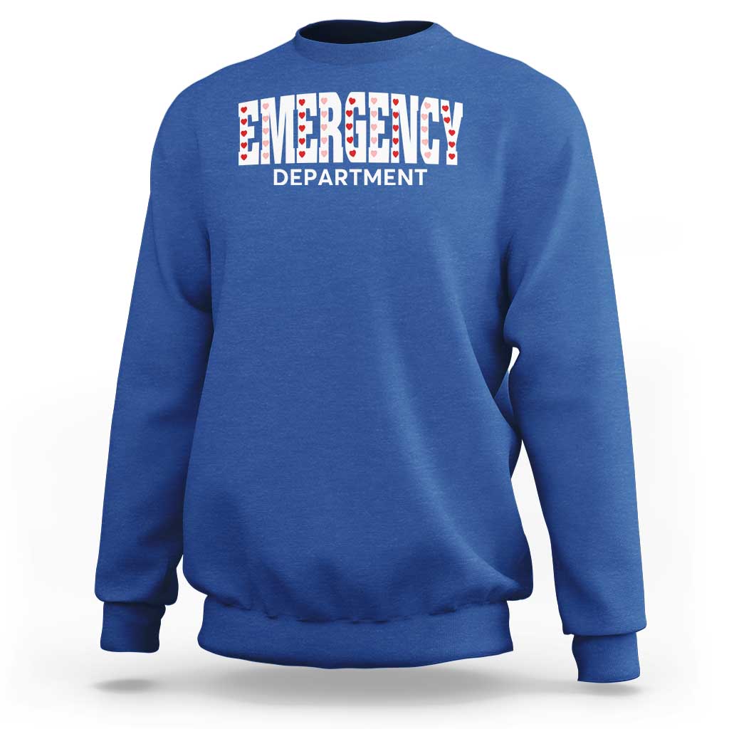 Emergency Department Sweatshirt Cute ER Nurse Gift - Wonder Print Shop
