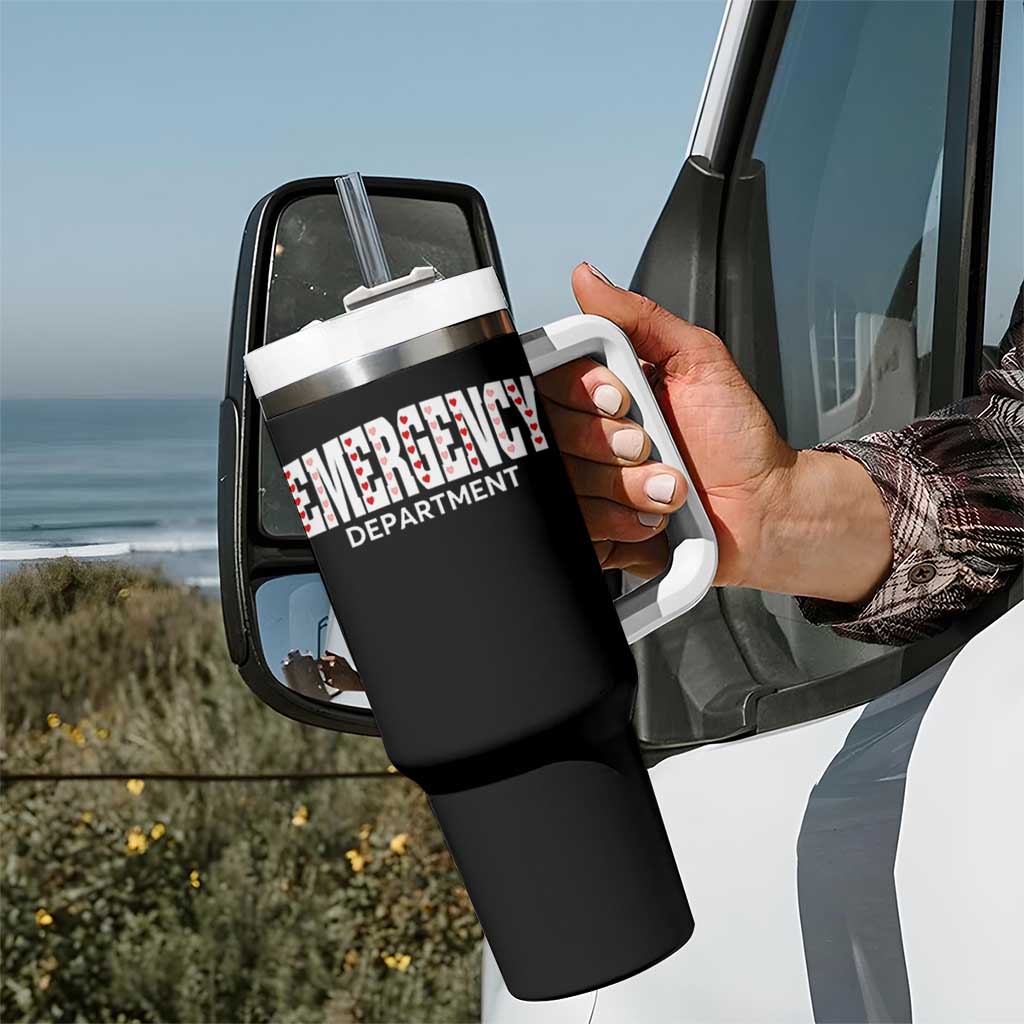 Emergency Department Tumbler With Handle Cute ER Nurse Gift - Wonder Print Shop