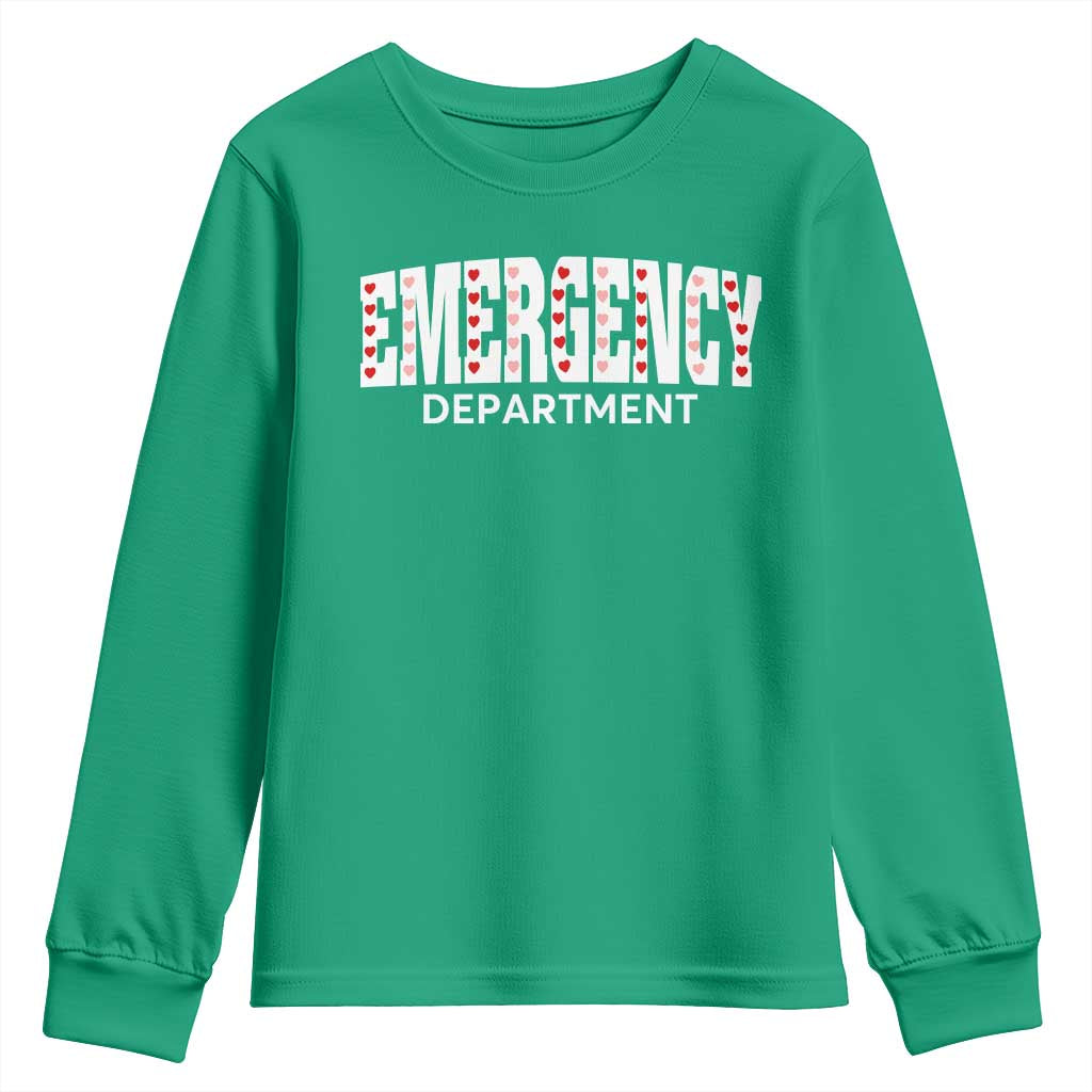 Emergency Department Youth Sweatshirt Cute ER Nurse Gift - Wonder Print Shop