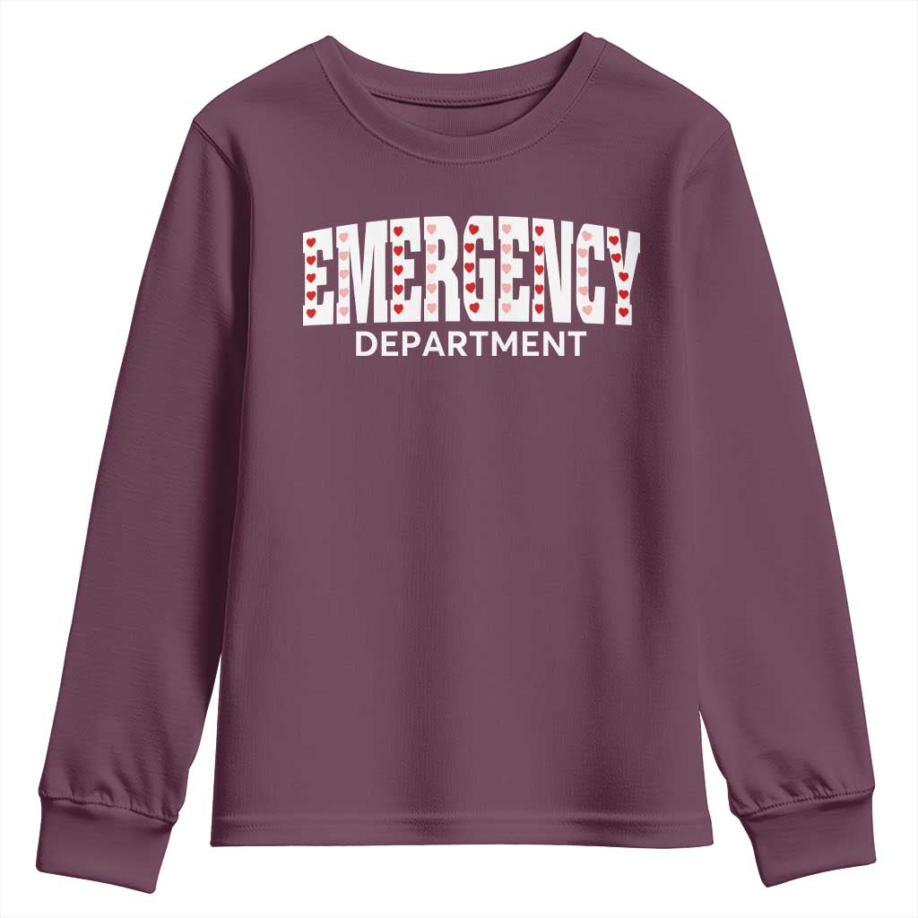 Emergency Department Youth Sweatshirt Cute ER Nurse Gift - Wonder Print Shop