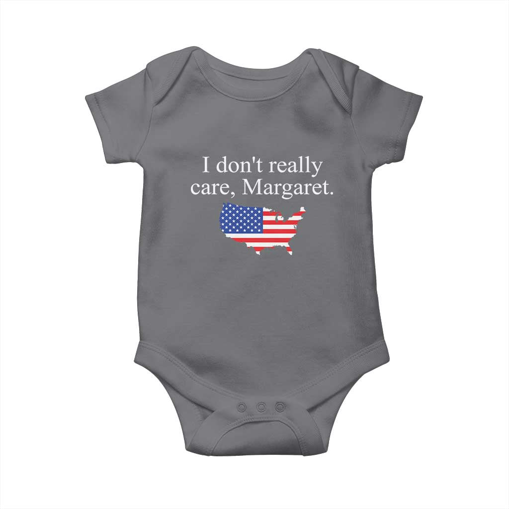 I Don't Really Care Margaret Vice President Jd Vance Baby Onesie USA Flag
