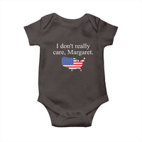 I Don't Really Care Margaret Vice President Jd Vance Baby Onesie USA Flag