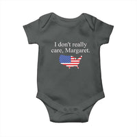 I Don't Really Care Margaret Vice President Jd Vance Baby Onesie USA Flag