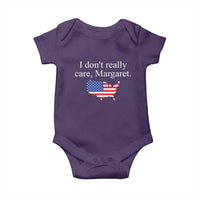 I Don't Really Care Margaret Vice President Jd Vance Baby Onesie USA Flag