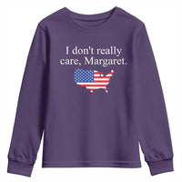 I Don't Really Care Margaret Vice President Jd Vance Youth Sweatshirt USA Flag
