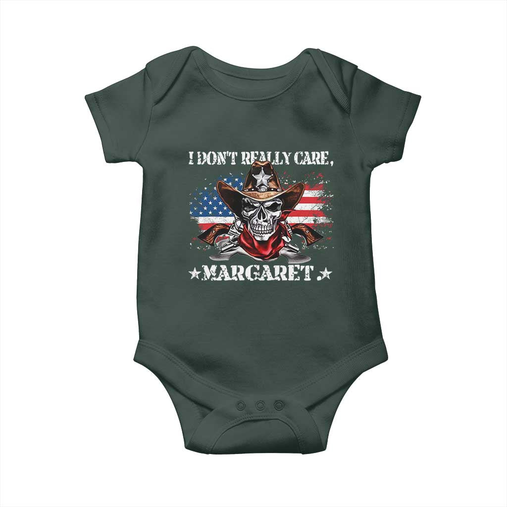 Vice President Jd Vance Baby Onesie Cowboy Skull American Flag I Don't Really Care Margaret