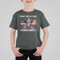 Vice President Jd Vance T Shirt For Kid Cowboy Skull American Flag I Don't Really Care Margaret