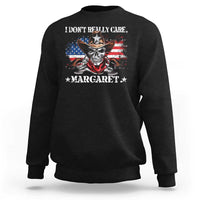 Vice President Jd Vance Sweatshirt Cowboy Skull American Flag I Don't Really Care Margaret