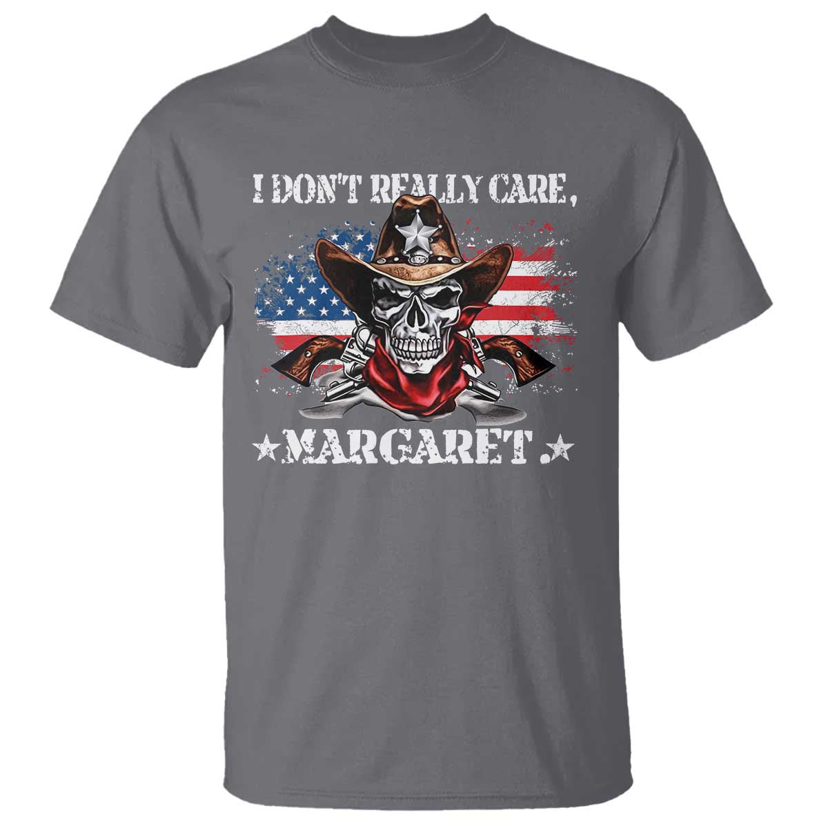 Vice President Jd Vance T Shirt Cowboy Skull American Flag I Don't Really Care Margaret