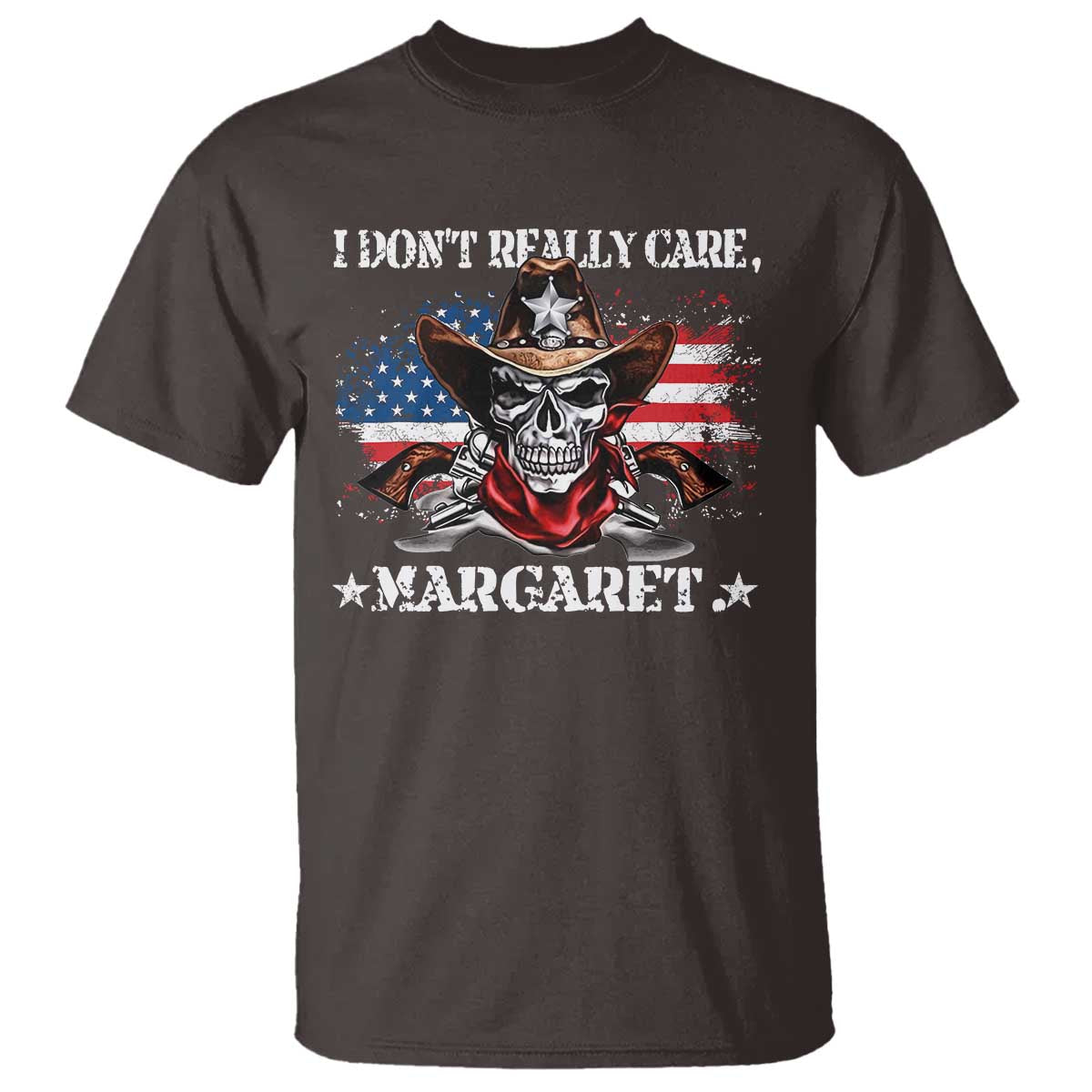 Vice President Jd Vance T Shirt Cowboy Skull American Flag I Don't Really Care Margaret