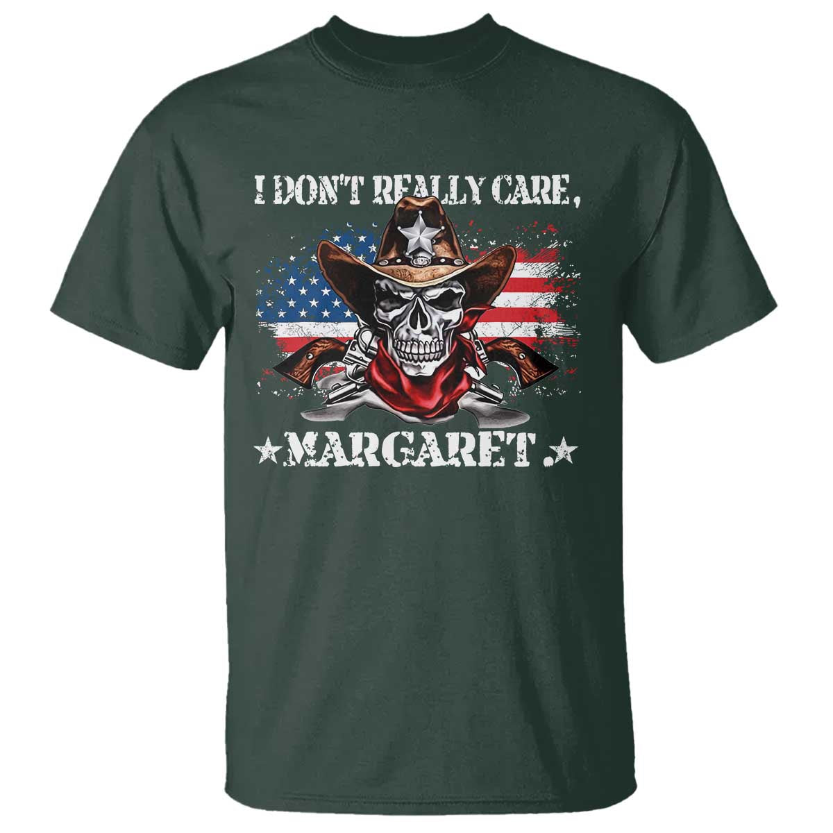 Vice President Jd Vance T Shirt Cowboy Skull American Flag I Don't Really Care Margaret