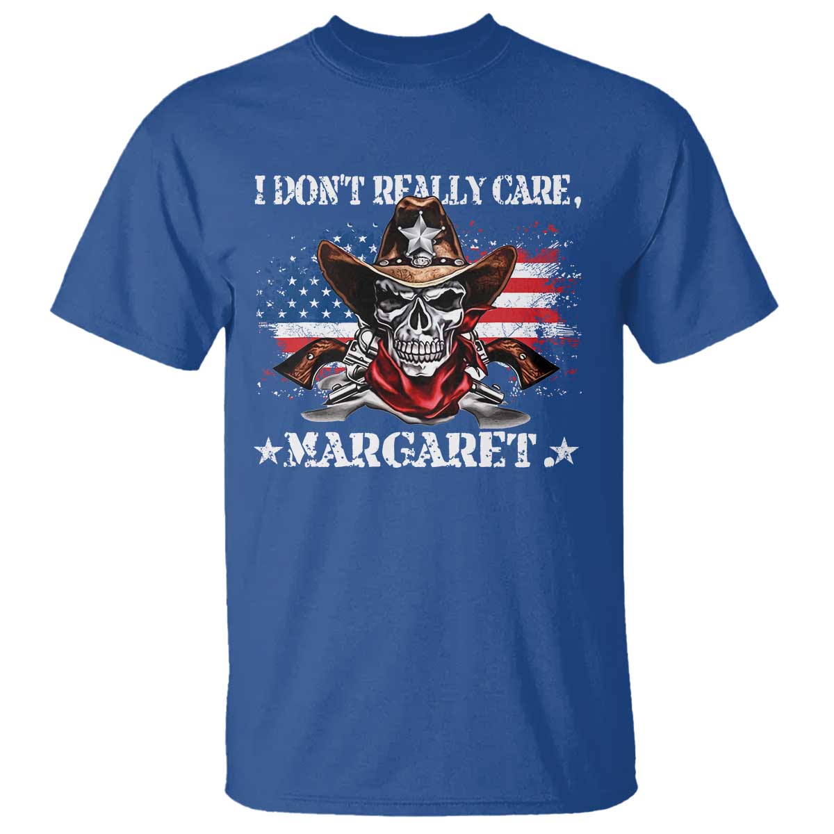Vice President Jd Vance T Shirt Cowboy Skull American Flag I Don't Really Care Margaret