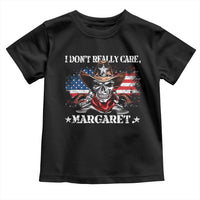 Vice President Jd Vance Toddler T Shirt Cowboy Skull American Flag I Don't Really Care Margaret