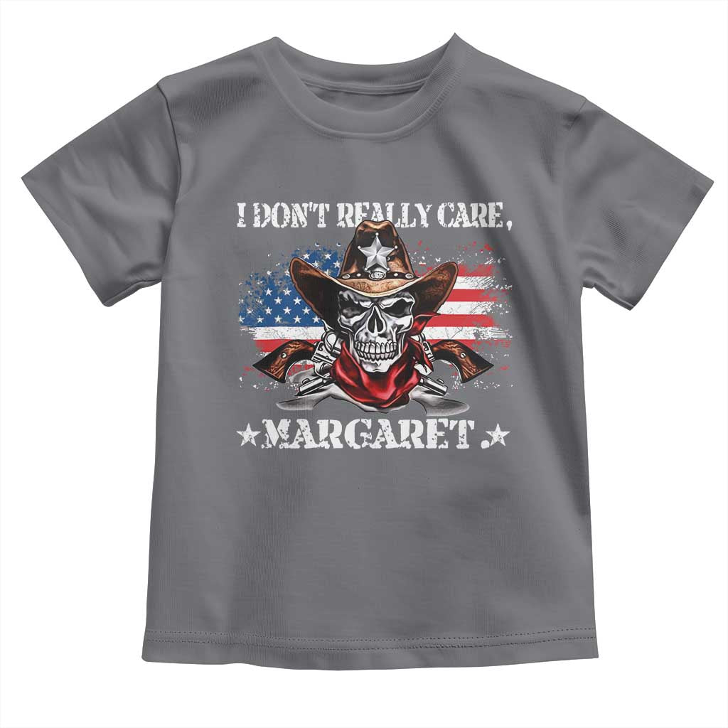 Vice President Jd Vance Toddler T Shirt Cowboy Skull American Flag I Don't Really Care Margaret