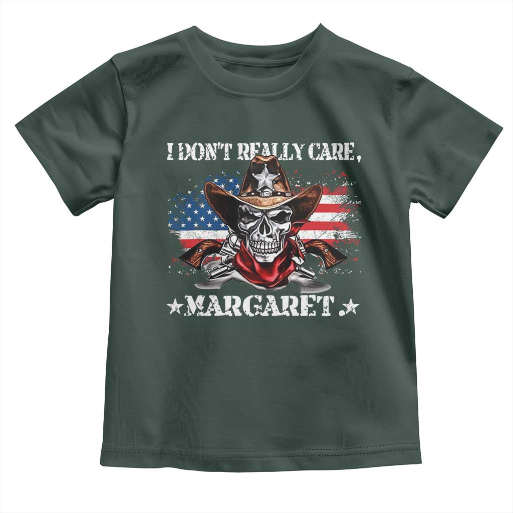 Vice President Jd Vance Toddler T Shirt Cowboy Skull American Flag I Don't Really Care Margaret