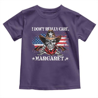 Vice President Jd Vance Toddler T Shirt Cowboy Skull American Flag I Don't Really Care Margaret