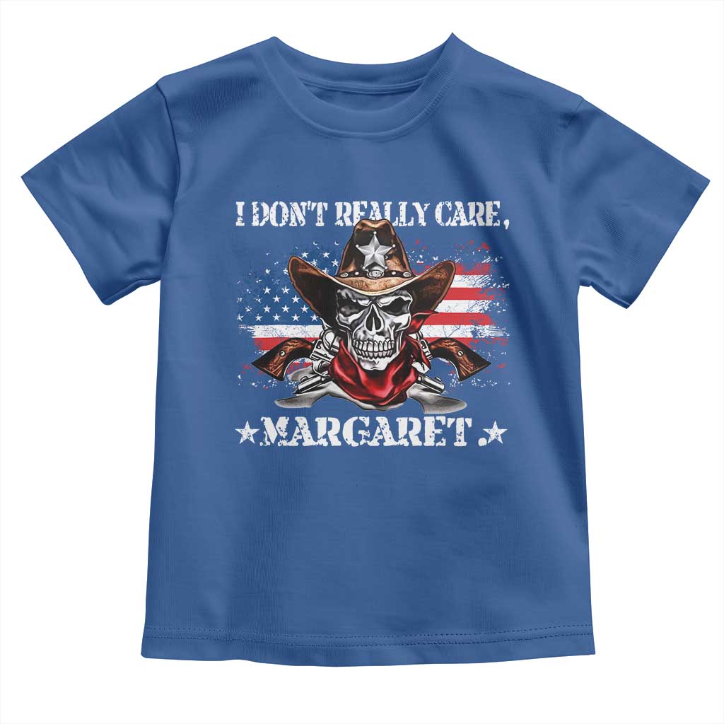Vice President Jd Vance Toddler T Shirt Cowboy Skull American Flag I Don't Really Care Margaret
