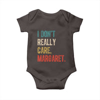 Retro I Don't Really Care Margaret Vice President Jd Vance Baby Onesie