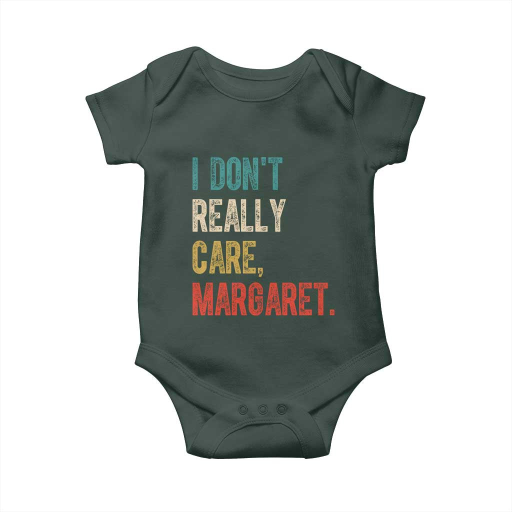 Retro I Don't Really Care Margaret Vice President Jd Vance Baby Onesie