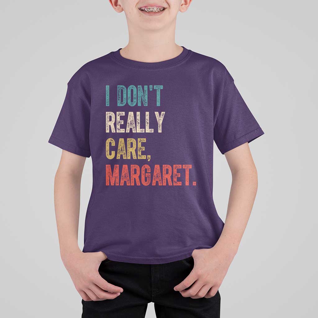 Retro I Don't Really Care Margaret Vice President Jd Vance T Shirt For Kid