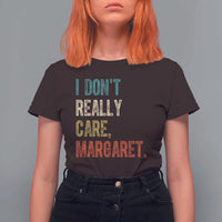 Retro I Don't Really Care Margaret Vice President Jd Vance T Shirt For Women