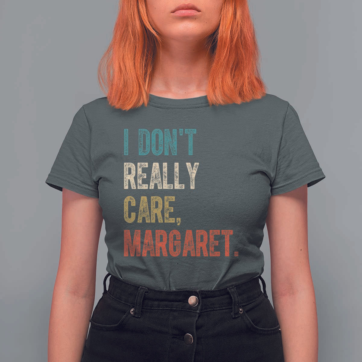 Retro I Don't Really Care Margaret Vice President Jd Vance T Shirt For Women