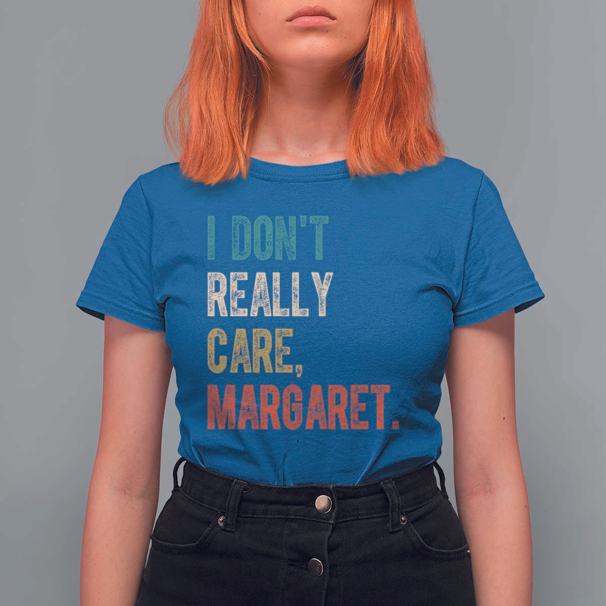 Retro I Don't Really Care Margaret Vice President Jd Vance T Shirt For Women