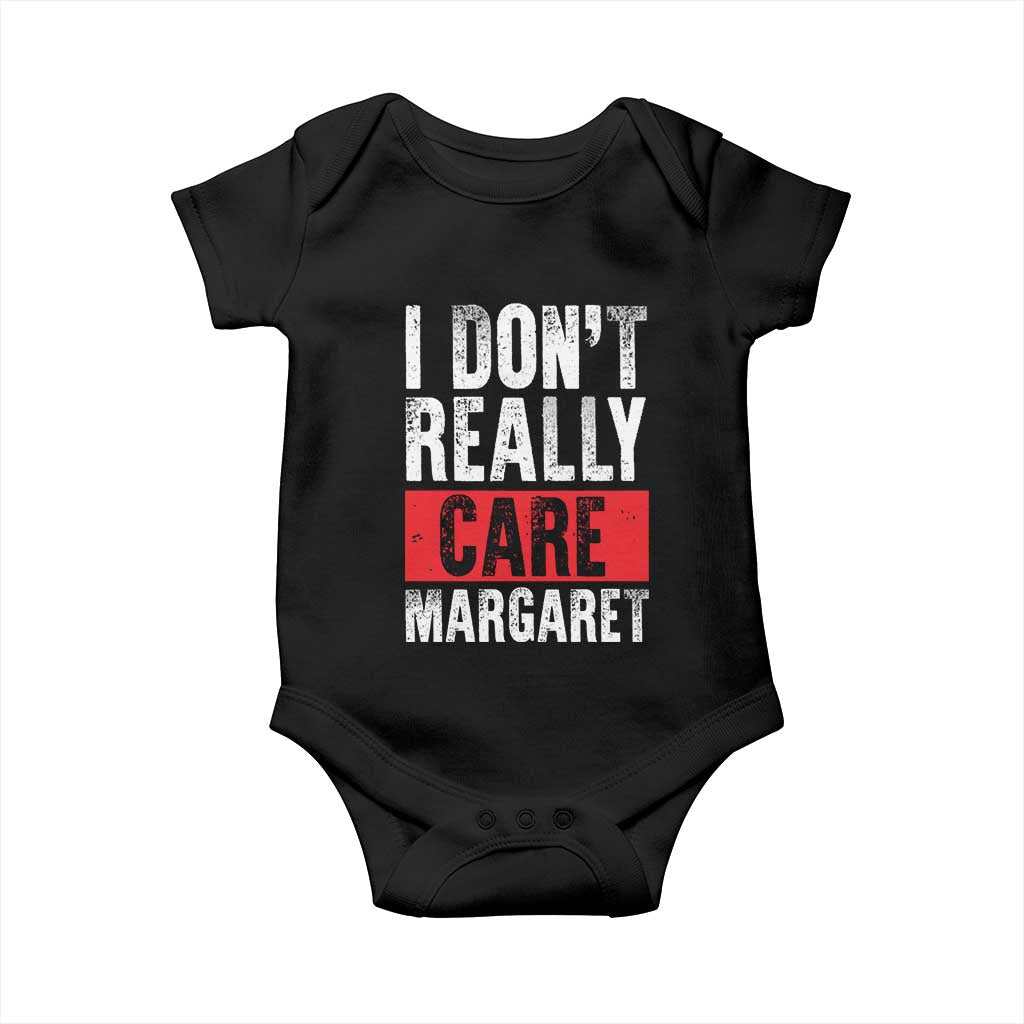 I Don't Really Care Margaret Vice President Jd Vance Meme Baby Onesie