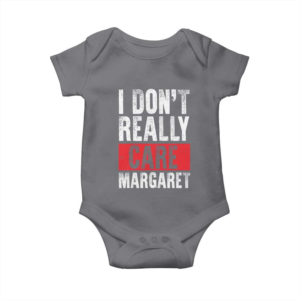 I Don't Really Care Margaret Vice President Jd Vance Meme Baby Onesie
