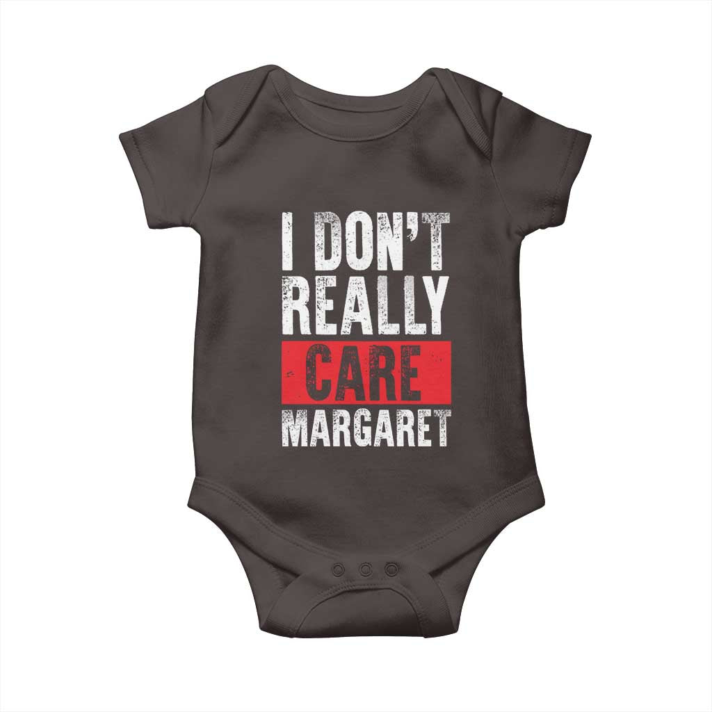 I Don't Really Care Margaret Vice President Jd Vance Meme Baby Onesie