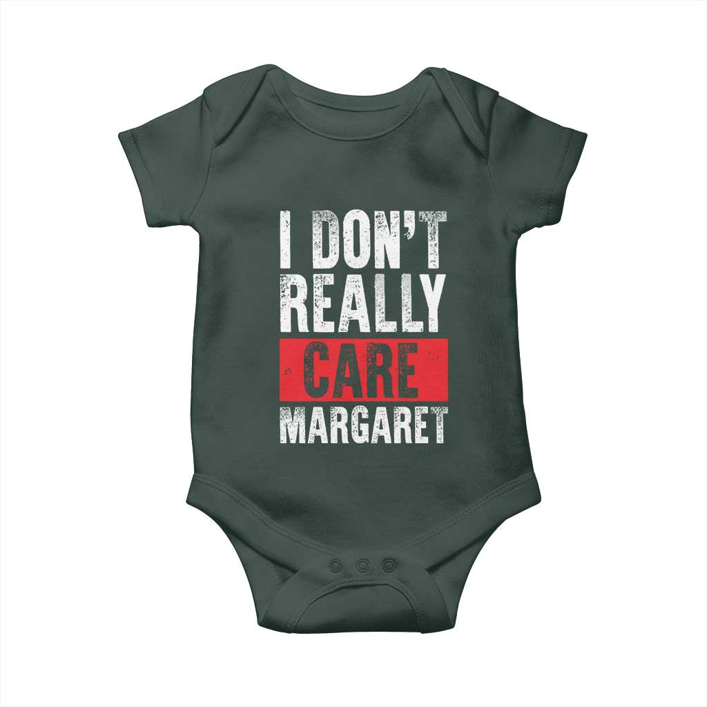 I Don't Really Care Margaret Vice President Jd Vance Meme Baby Onesie