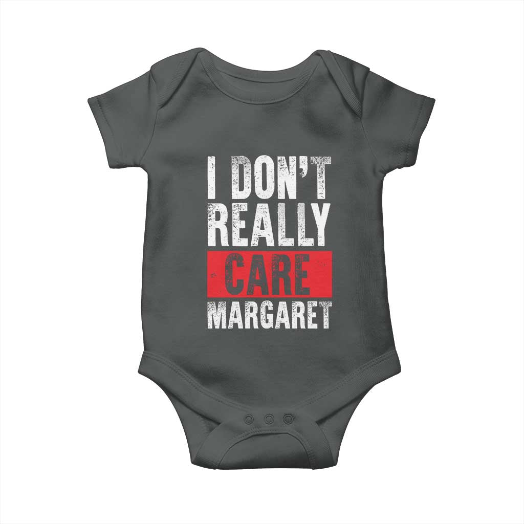 I Don't Really Care Margaret Vice President Jd Vance Meme Baby Onesie