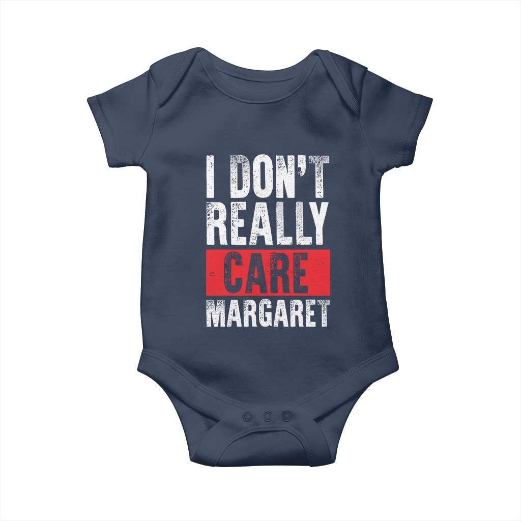 I Don't Really Care Margaret Vice President Jd Vance Meme Baby Onesie