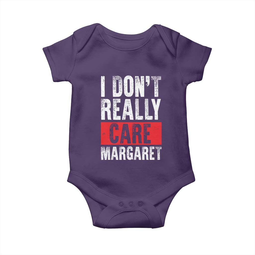 I Don't Really Care Margaret Vice President Jd Vance Meme Baby Onesie