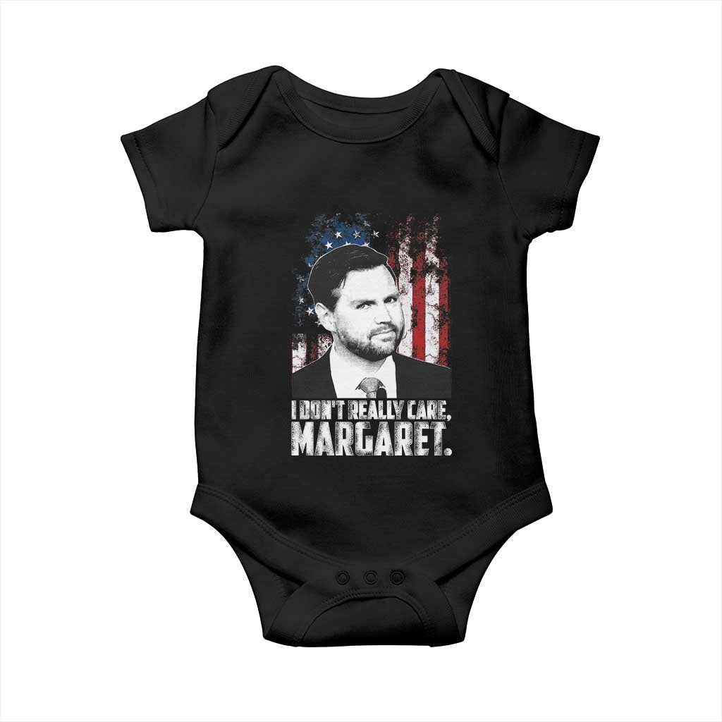 I Don't Really Care Margaret Jd Vance Baby Onesie Vice President American Flag