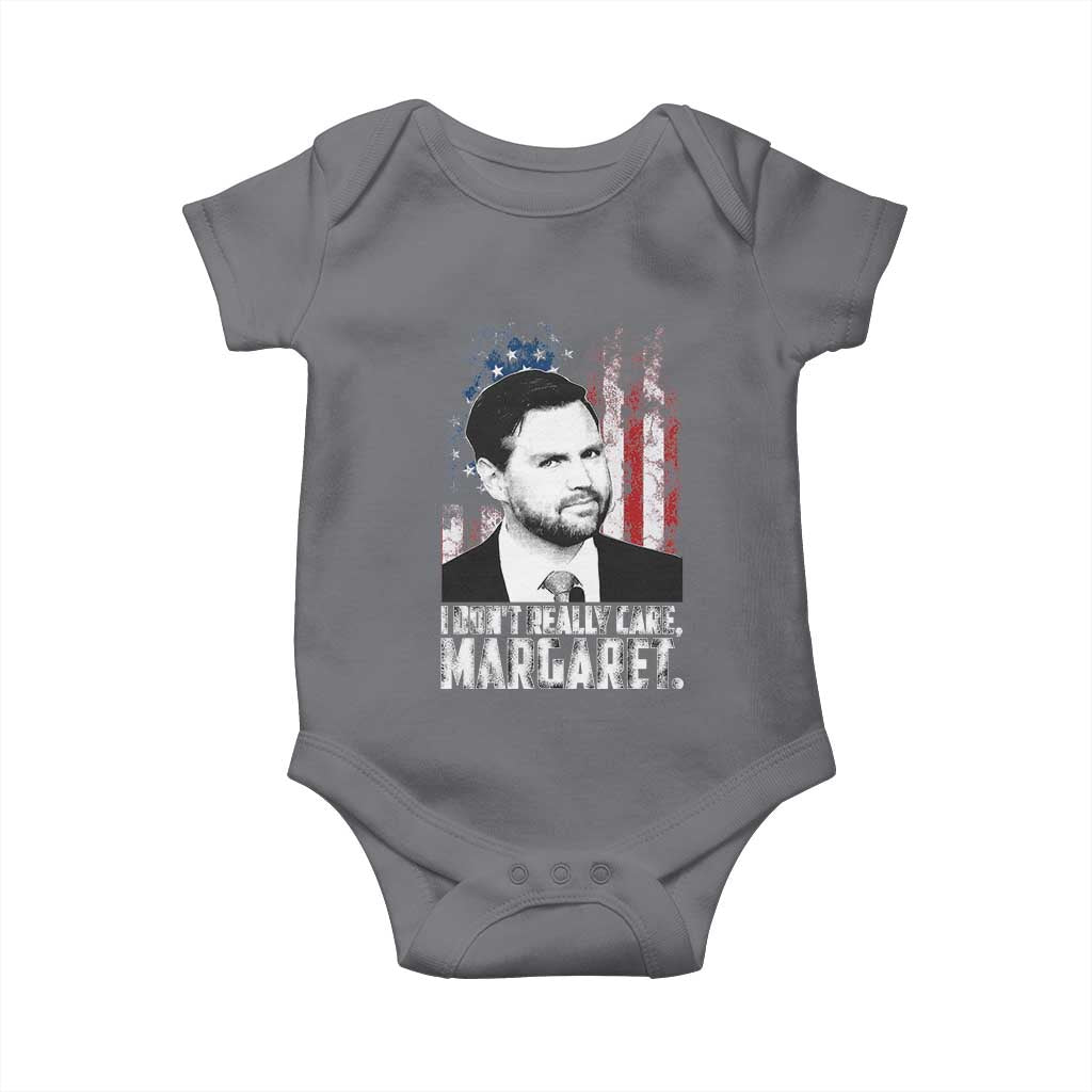 I Don't Really Care Margaret Jd Vance Baby Onesie Vice President American Flag
