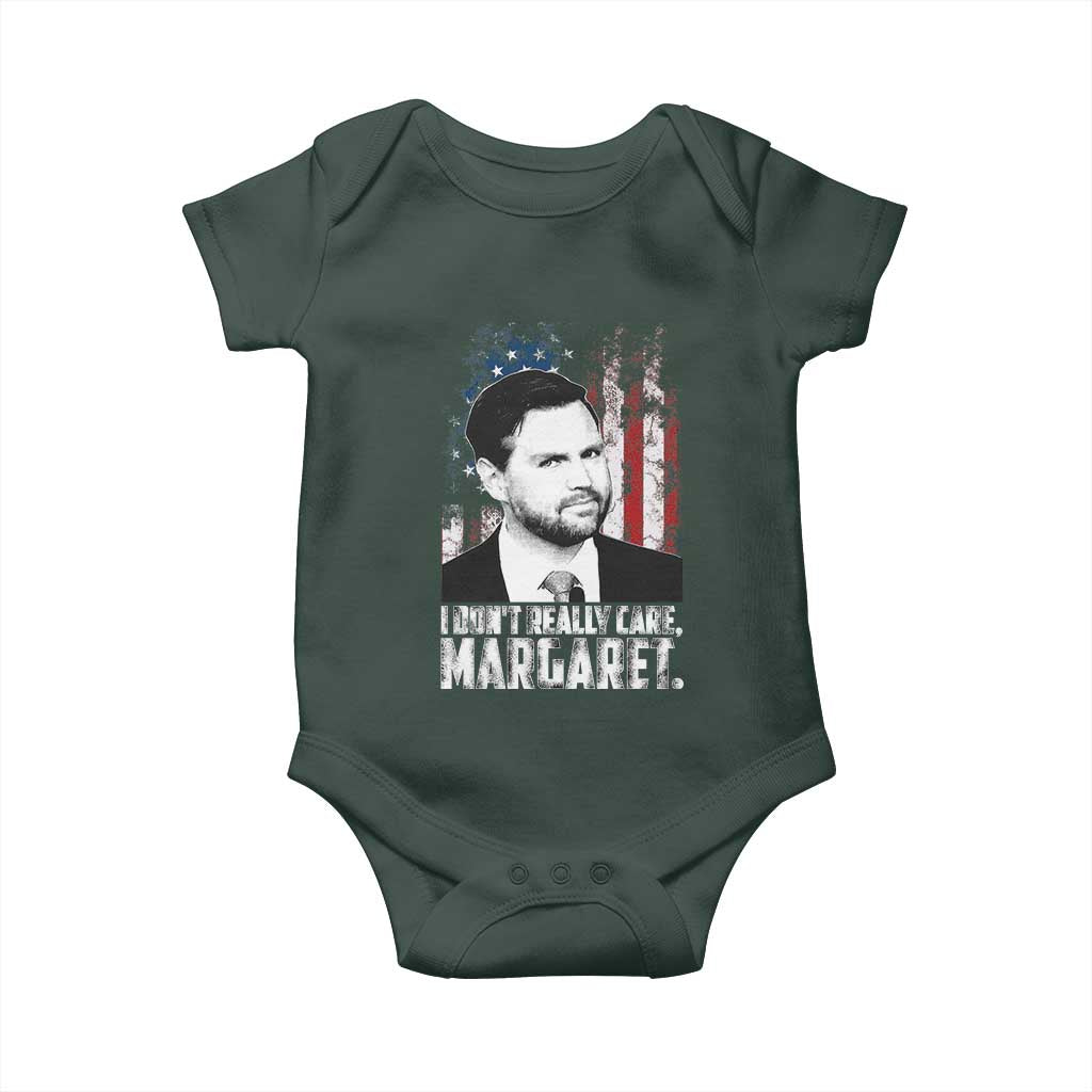 I Don't Really Care Margaret Jd Vance Baby Onesie Vice President American Flag