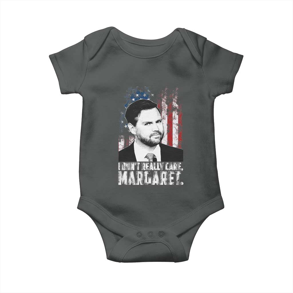 I Don't Really Care Margaret Jd Vance Baby Onesie Vice President American Flag