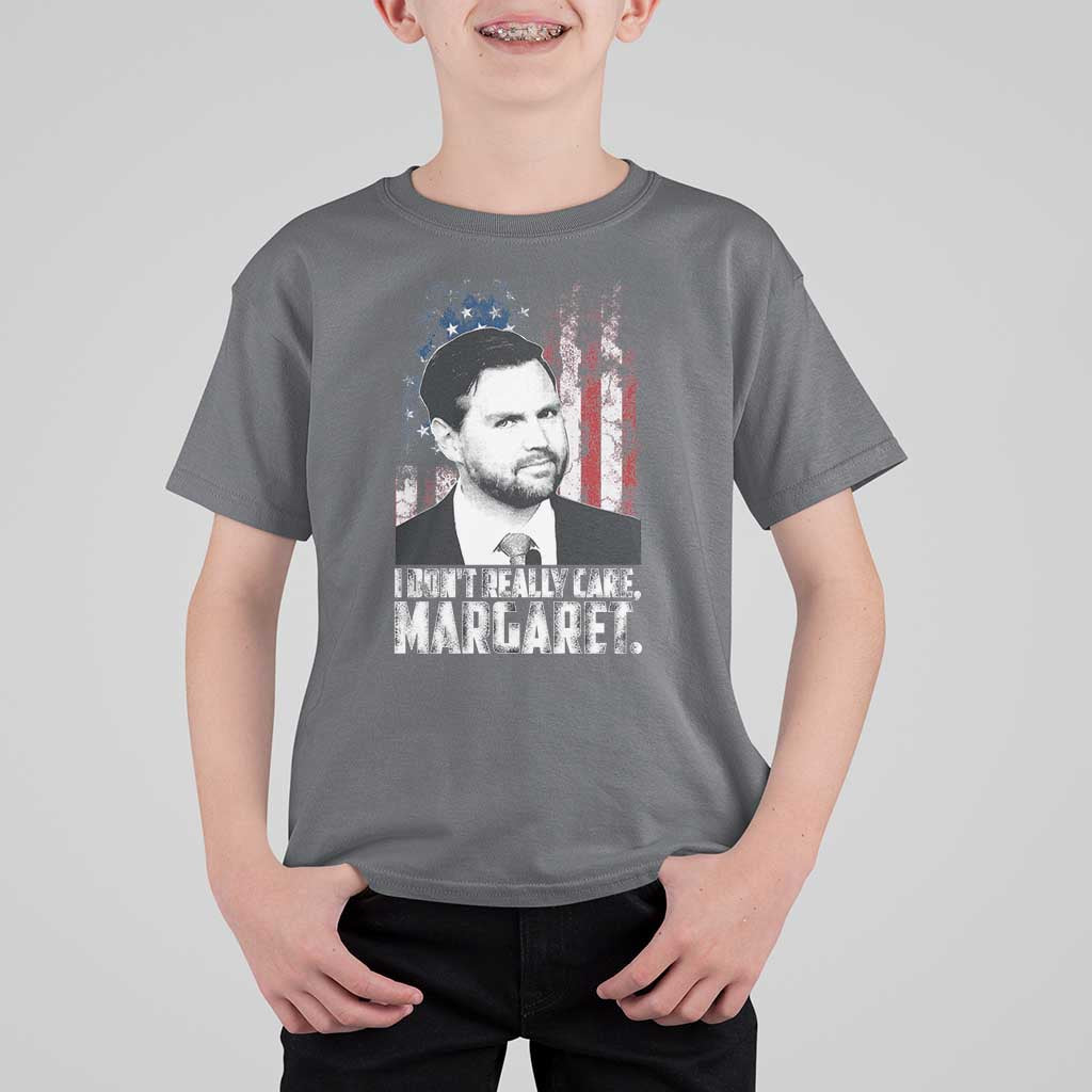 I Don't Really Care Margaret Jd Vance T Shirt For Kid Vice President American Flag