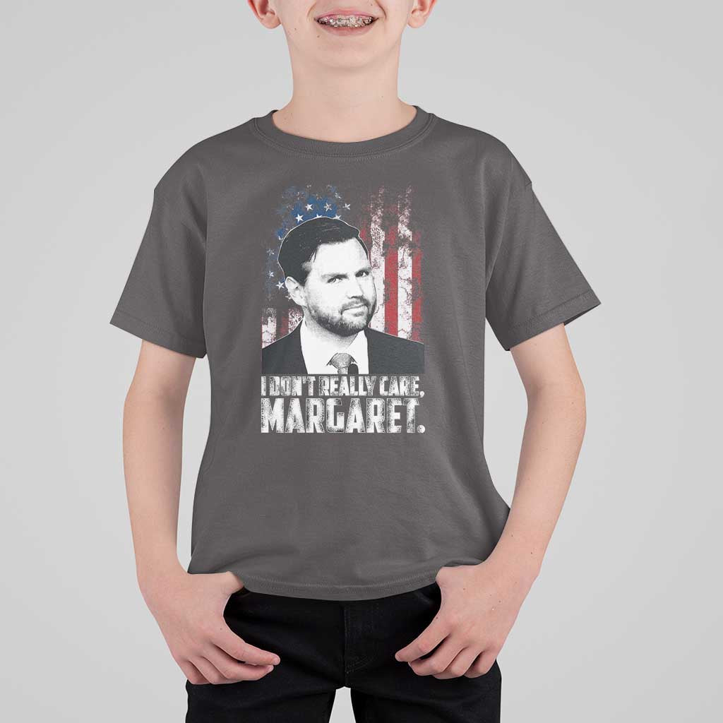 I Don't Really Care Margaret Jd Vance T Shirt For Kid Vice President American Flag