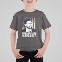 I Don't Really Care Margaret Jd Vance T Shirt For Kid Vice President American Flag