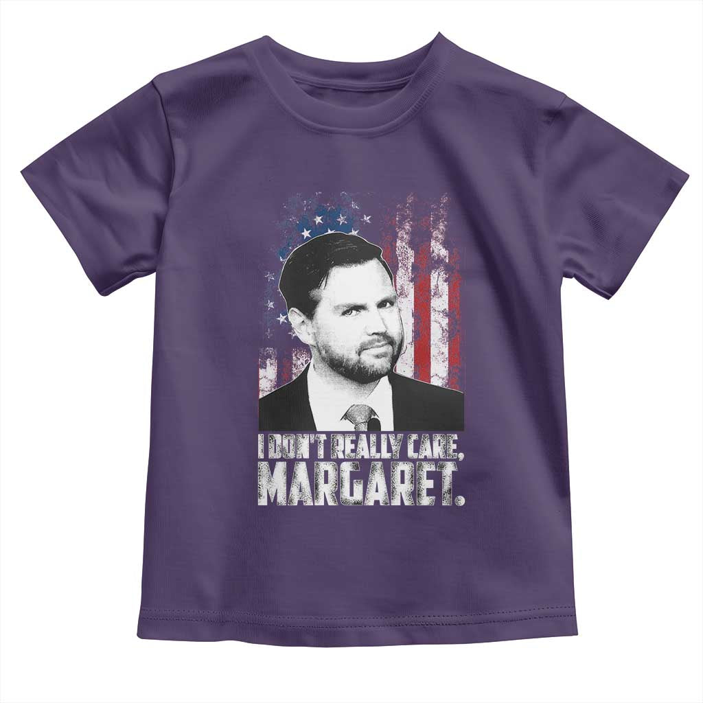 I Don't Really Care Margaret Jd Vance Toddler T Shirt Vice President American Flag